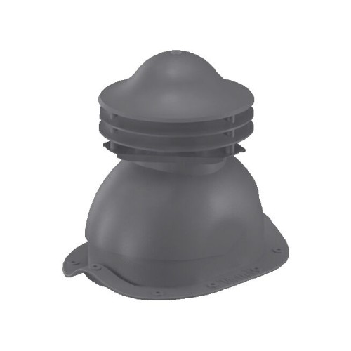 Универсальный выход вентиляции для металлочерепицы 352\250\293 серый графит