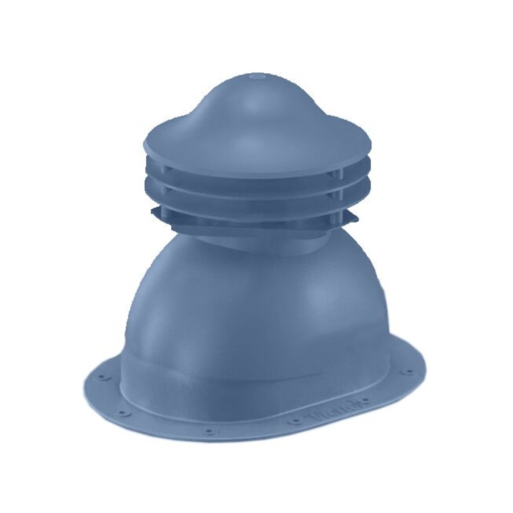 Универсальный выход вентиляции для готовой мягкой и фальцевой кровли 352\250\293 синий