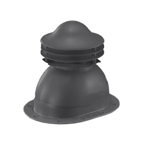 Универсальный выход вентиляции для готовой мягкой и фальцевой кровли 352\250\293 черный