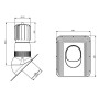 T02-AL-L-6 Вентвыход роторный черный неизолированный D150 Н 492,5 мм гибкой битумной черепицы (готовой) и фальцевой кровли