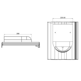 P-60-4 красный вентилятор подкровельного пространства для керамической и цементно-песчаной черепицы