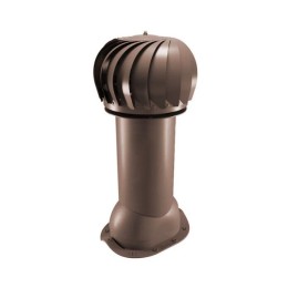 Роторная вентиляция для металлочерепицы d150мм, h-650мм не утепленная, шоколад