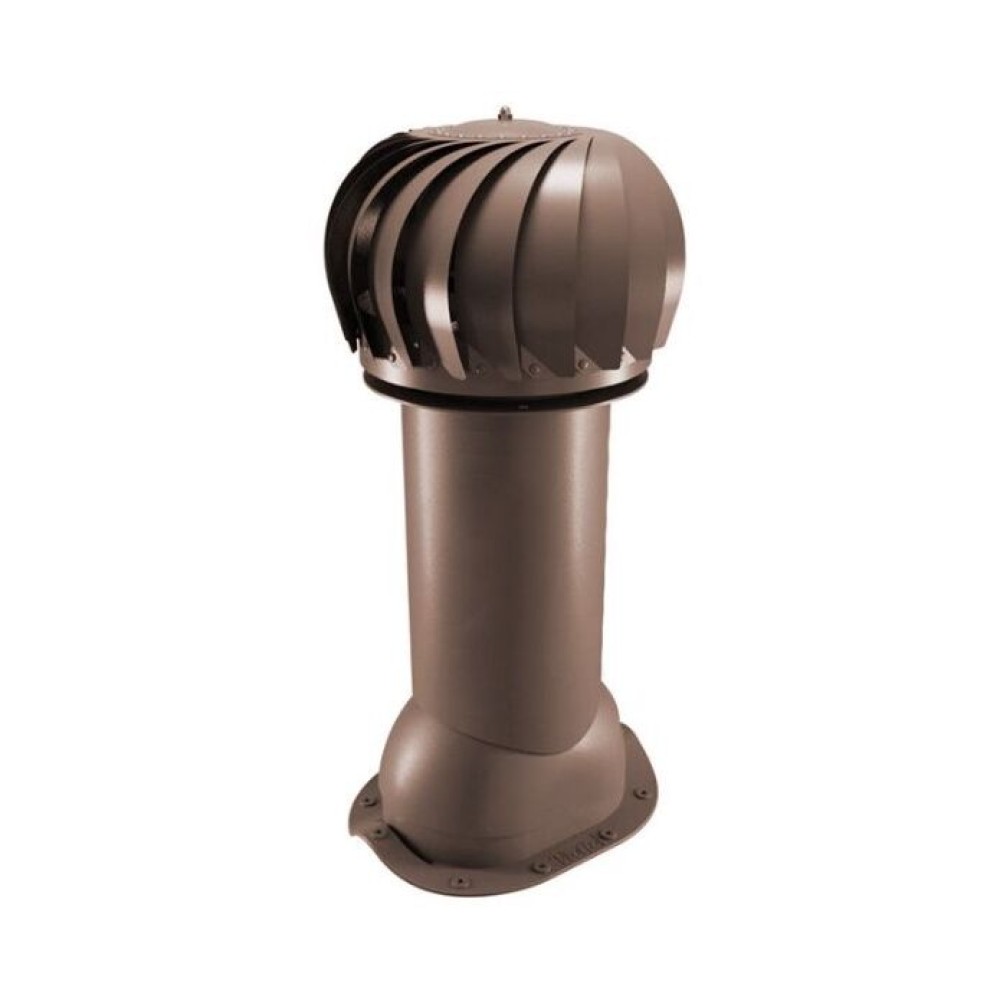 Роторная вентиляция для металлочерепицы d110мм, h-550мм не утепленная, шоколад