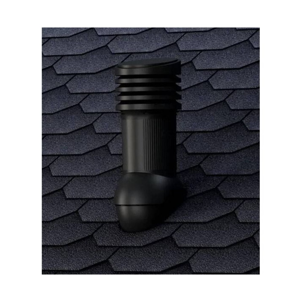 Е-06-5 Вентвыход зеленый D150 H-490 изолированный для гибкой битумной кровли (при монтаже) с переходником