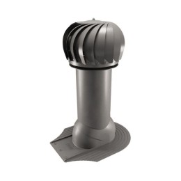 Роторная вентиляция для мягкой кровли при монтаже d110мм, h-550мм утепленная, коричневая