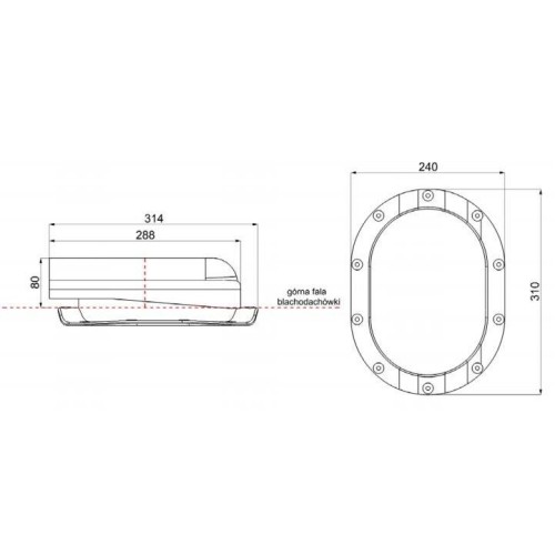 P51-3 графитовый Вентилятор подкровельного пространства для металлочерепицы