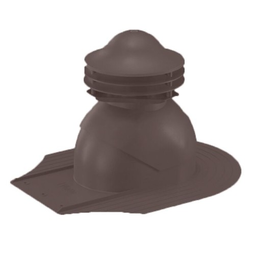 Универсальный выход вентиляции для мягкой кровли при монтаже 469\370\323 шоколад