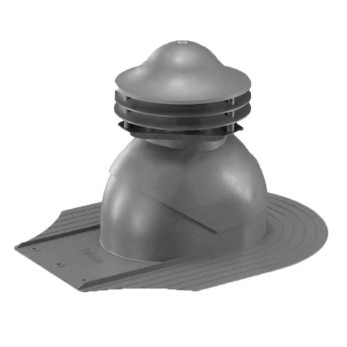 Универсальный выход вентиляции для мягкой кровли при монтаже 469\370\323 серый графит
