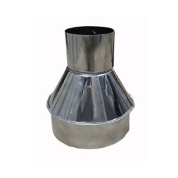 Переход 150х100 AISI 430 нержавеющая сталь 0,5 мм