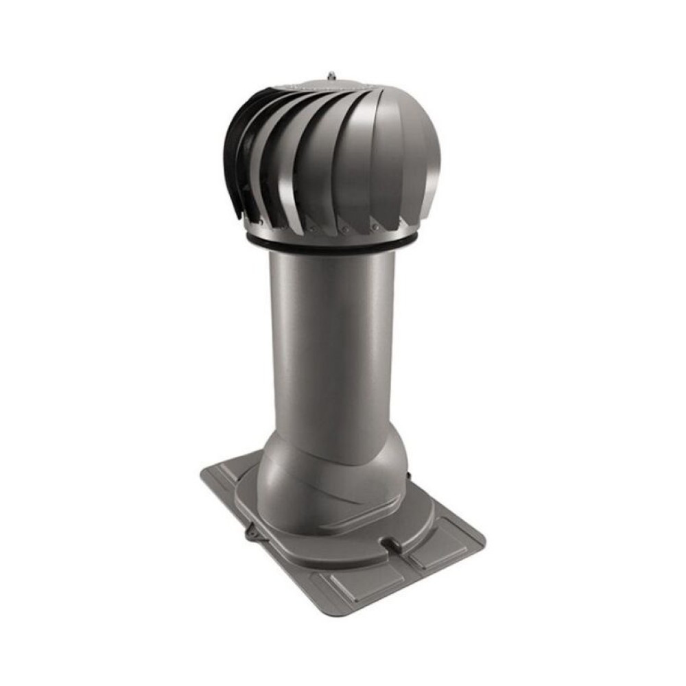 Роторная вентиляция с универсальным проходным элементом d110мм, h-550мм не утепленная, коричневая