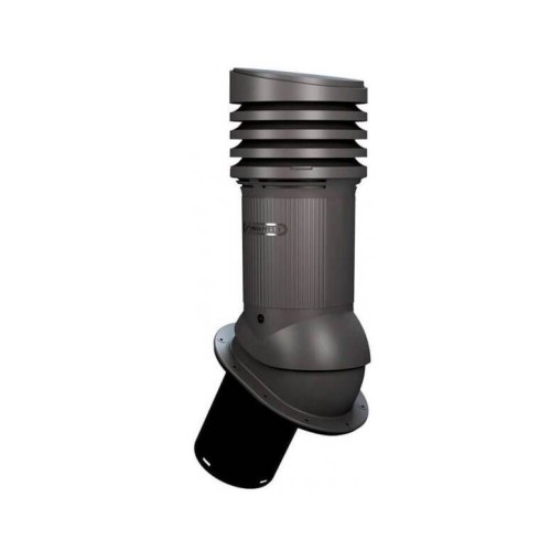 Е-13-1 Вентвыход серый D 150 H-490 неизолированный  для кровли из гибкой битумной черепицы(готовой) и фальцевой кровли