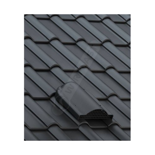 P-60-8 антрацит вентилятор подкровельного пространства для керамической и цементно-песчаной черепицы