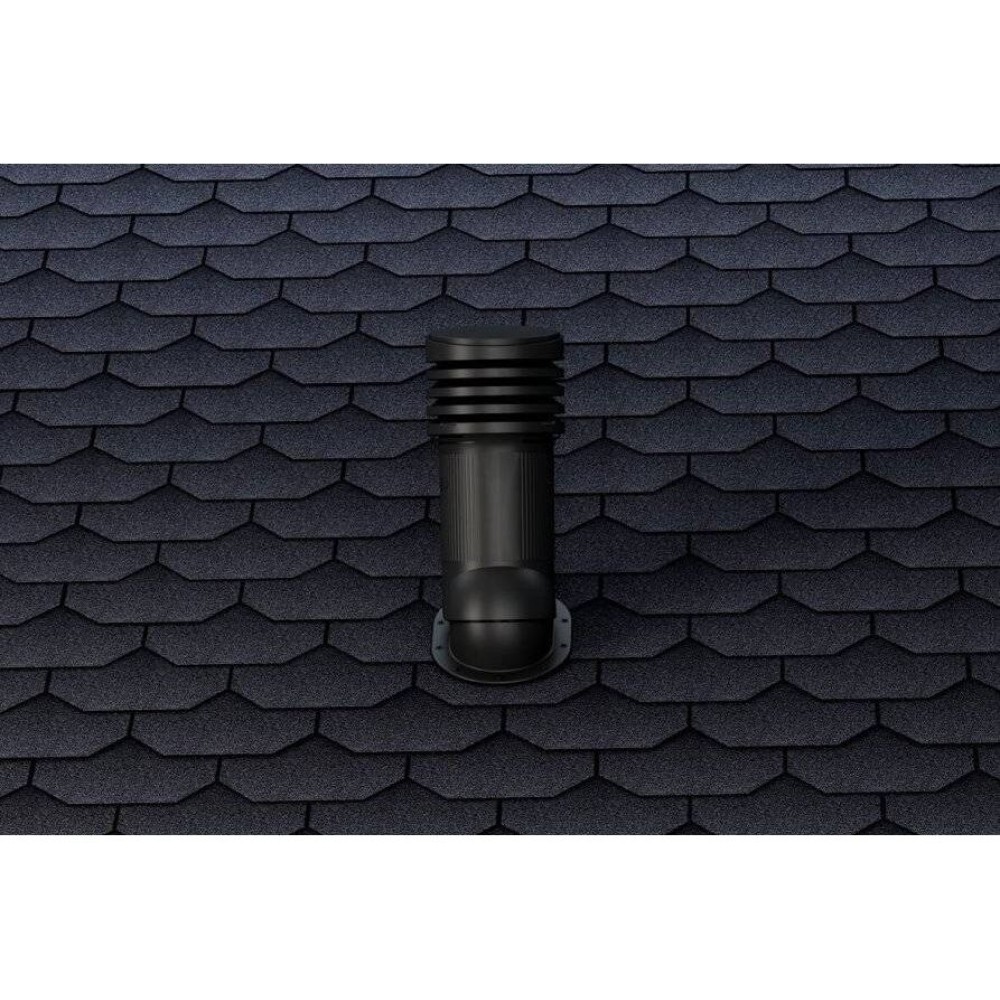 Е-10-7 Вентвыход терракотовый D 125/110 H-447 изолированный  для кровли из гибкой битумной черепицы(готовой) и фальцевой кровли с переходником