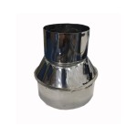 Переход 125x80 из нержавеющей стали 0,5 мм