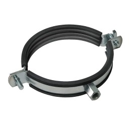 d80Хомут c резиновым профилем и приварной гайкой 