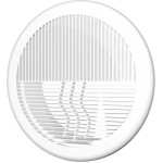 10РПКФ 10РПКФ Решетка вентиляционная РПКФ фланец D100 разъемная D143 пластик ERA