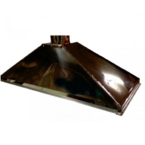 ЗВНК  800х1200х400h купольный зонт вытяжной из нержавеющей стали