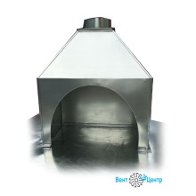 Зонты вытяжные из оцинкованной стали пристенные для мангала