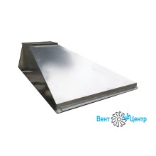 Зонты вытяжные из оцинкованной стали на шинорейке пристенные