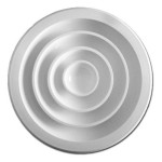 Веерный алюминиевый диффузор с клапаном расхода воздуха Airone ДФА 250