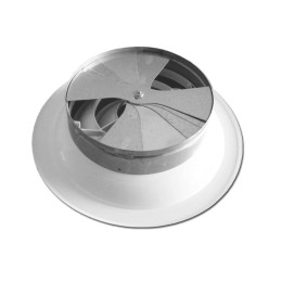 Веерный алюминиевый диффузор с клапаном расхода воздуха Airone ДФА 150