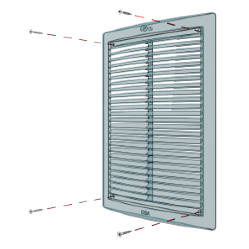 1515РЦ Решетка вентиляционная РЦ сетка 150х150 пластик ERA