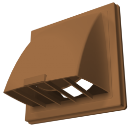 1515К10ФВ Выход стенной КФВ фланец D100 обр.клапан 150x150 ASA Terracotta ERA STREETLINE