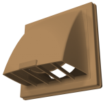 1919К15.16ФВ Выход стенной КФВ фланец D150/160 обр.клапан 190х190 ASA Beige ERA STREETLINE