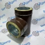 Сэндвич Тройник 90 200/280 оцинк. 0,5 / оцинк. 0,5 коричневый