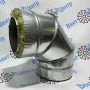 Сэндвич Отвод 90 150/210 оцинк. 0,5 / оцинк. 0,5 оцинковка