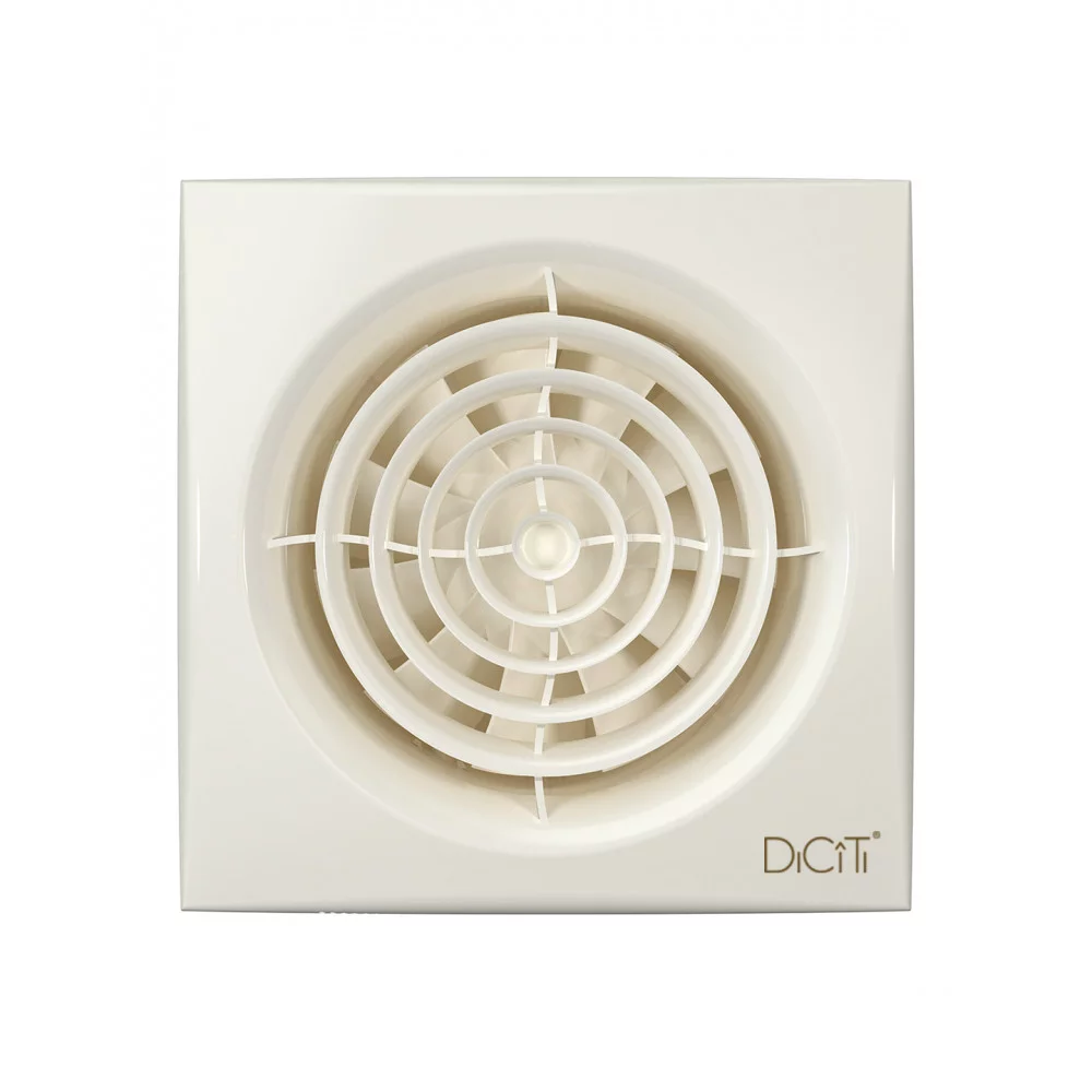 Вентилятор накладной AURA D100 обр.клапан Ivory DICITI