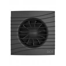 Вентилятор накладной SILENT D100 обр.клапан Matt black DICITI