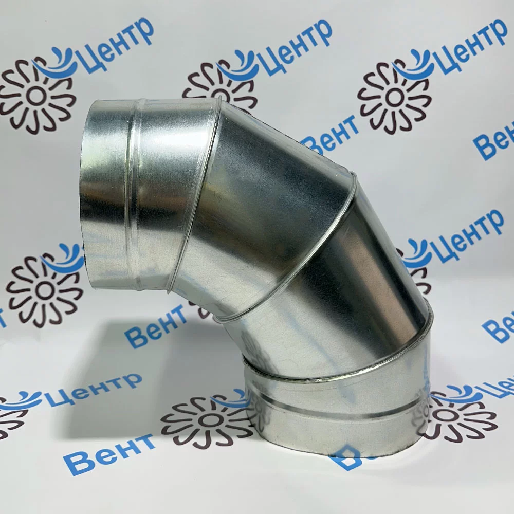 d140 Отвод 90 из оцинкованной стали 0,5 мм