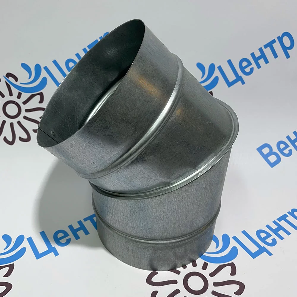 d180 Отвод 45 из оцинкованной стали 0,7 мм
