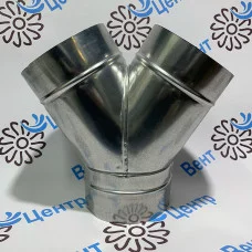 d450 Тройник Y (штаны) из оцинкованной стали 0,5 мм
